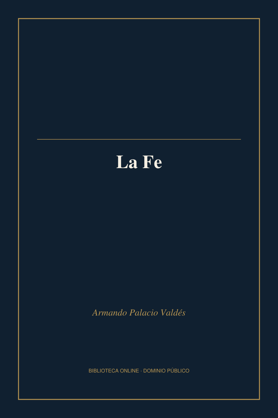 Tapa de «La Fe»
