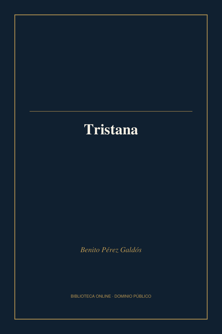 Tapa de «Tristana»