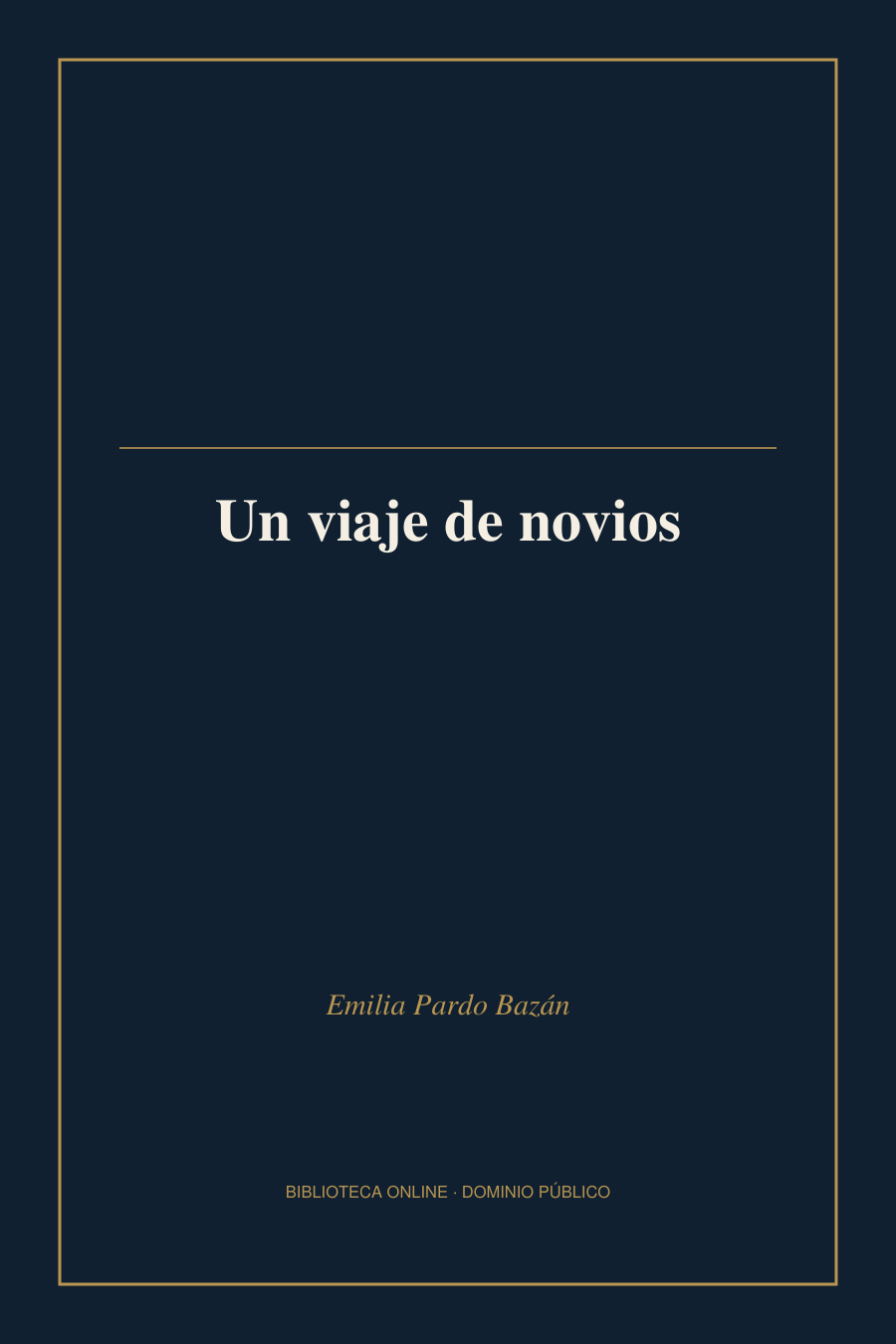 Tapa de «Un viaje de novios»