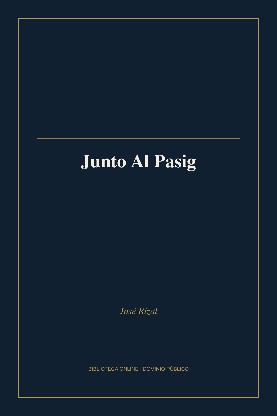 Tapa de «Junto Al Pasig»