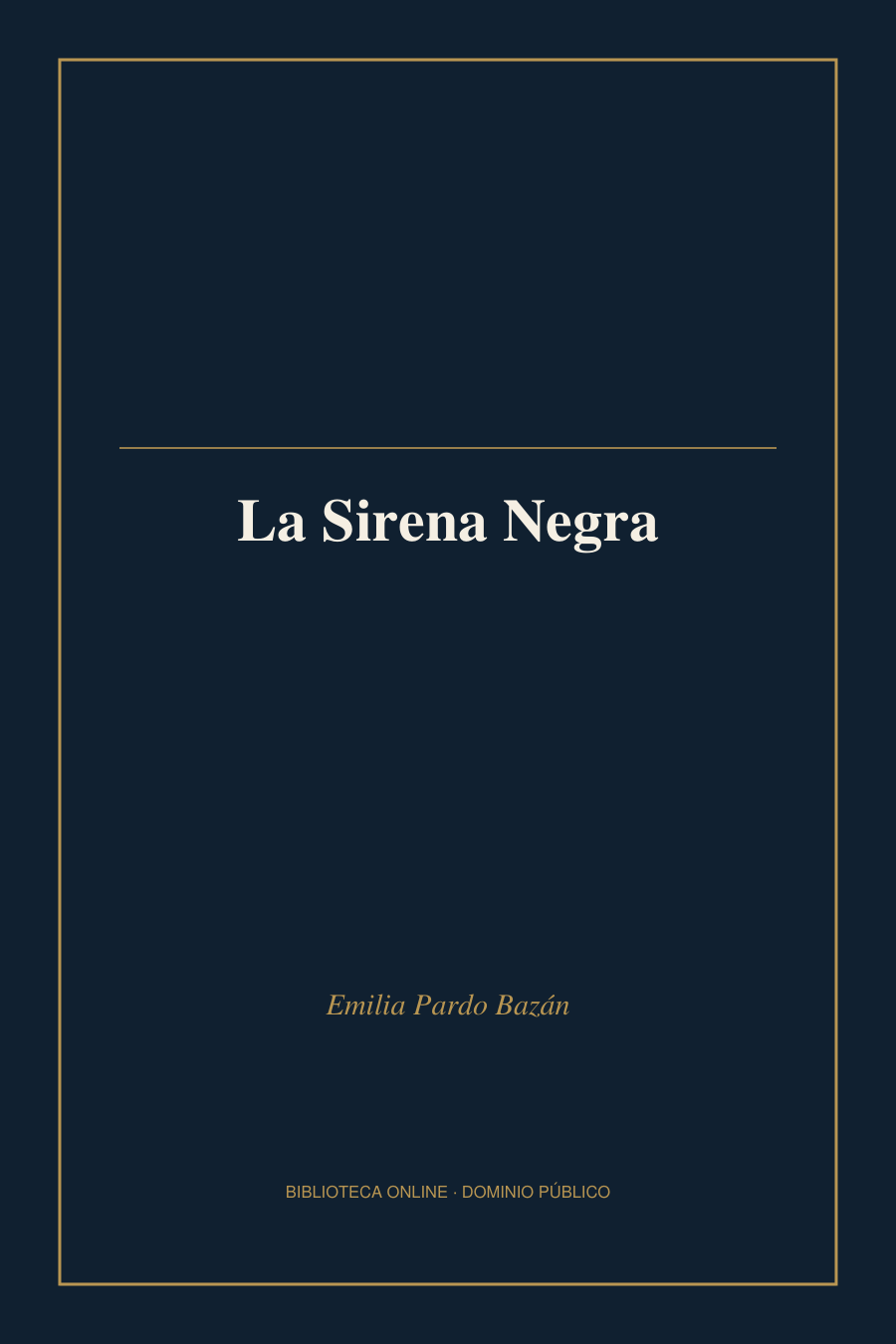 Tapa de «La Sirena Negra»