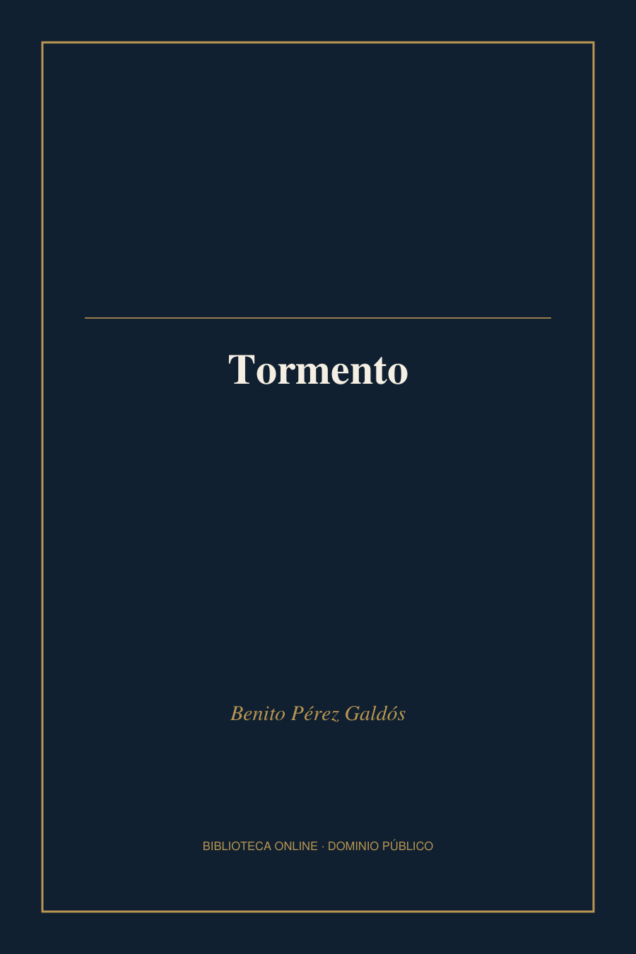 Tapa de «Tormento»