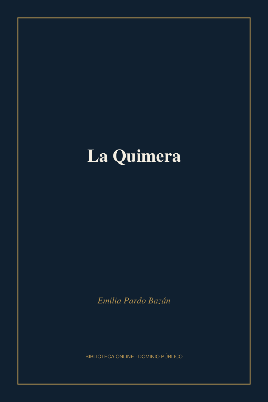Tapa de «La Quimera»