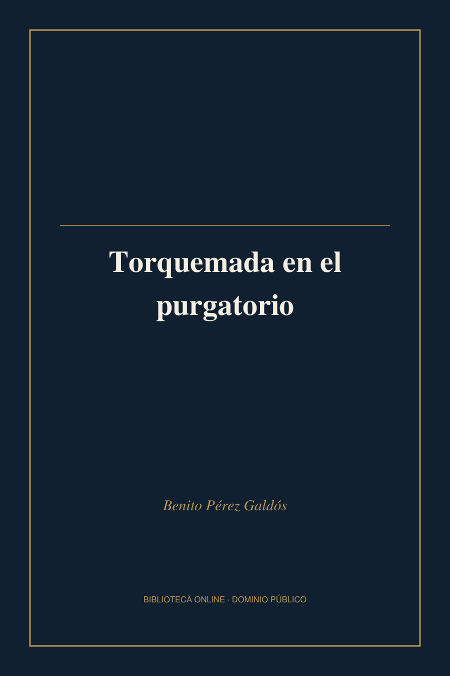 Tapa de «Torquemada en el purgatorio»
