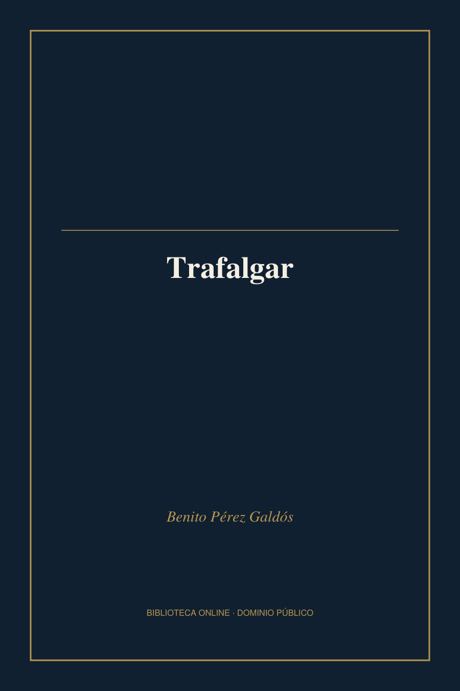 Tapa de «Trafalgar»