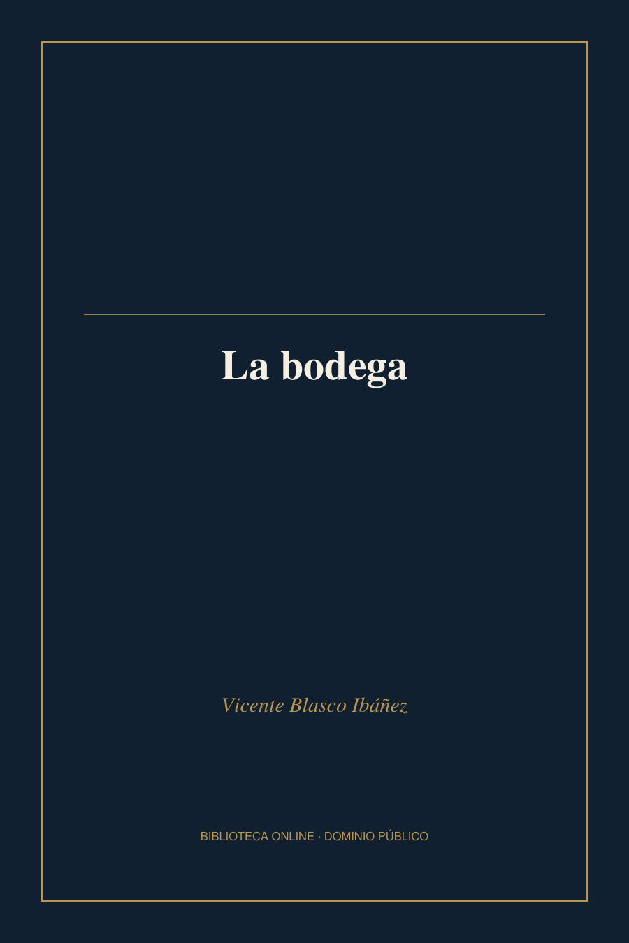 Tapa de «La bodega»