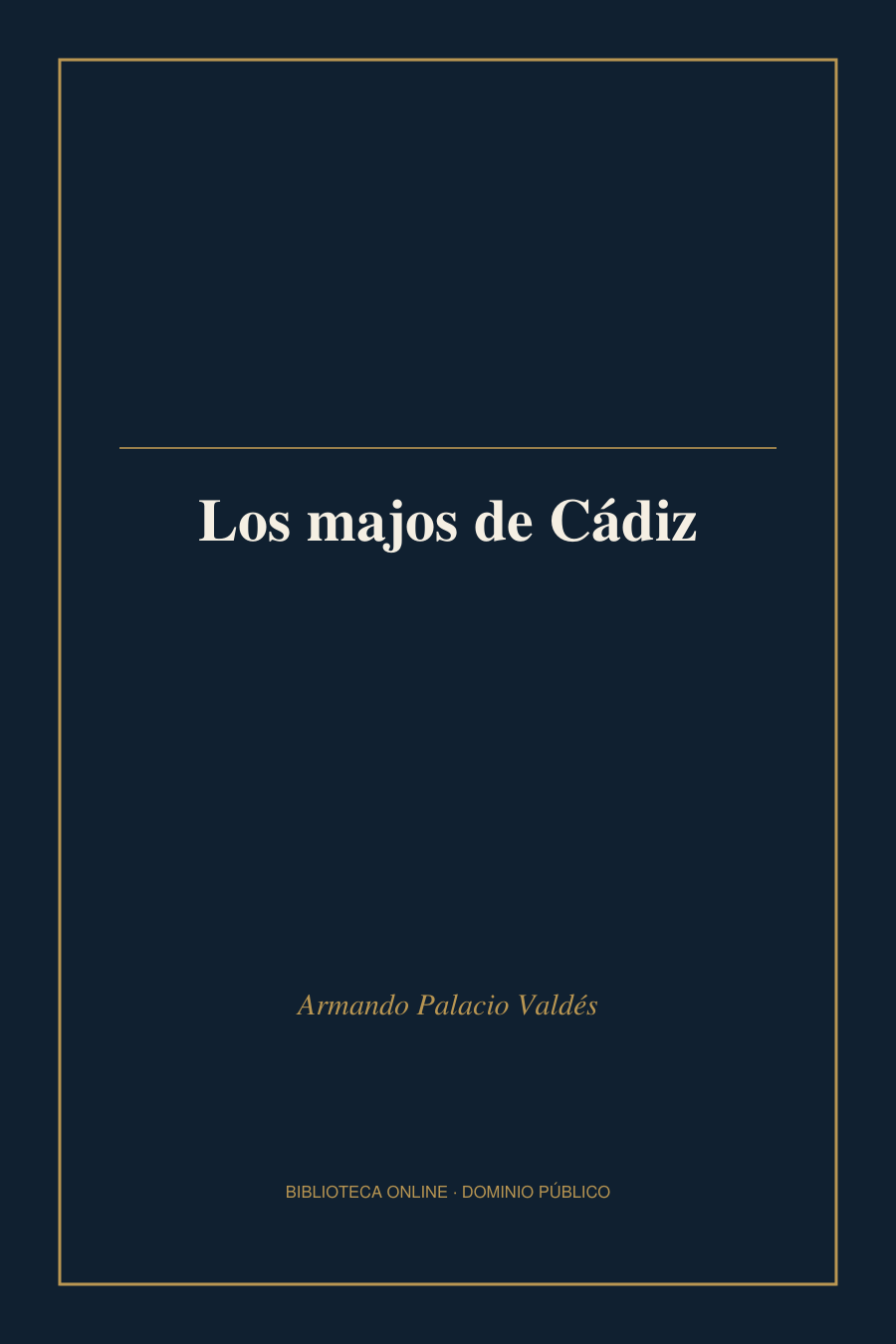 Tapa de «Los majos de Cádiz»