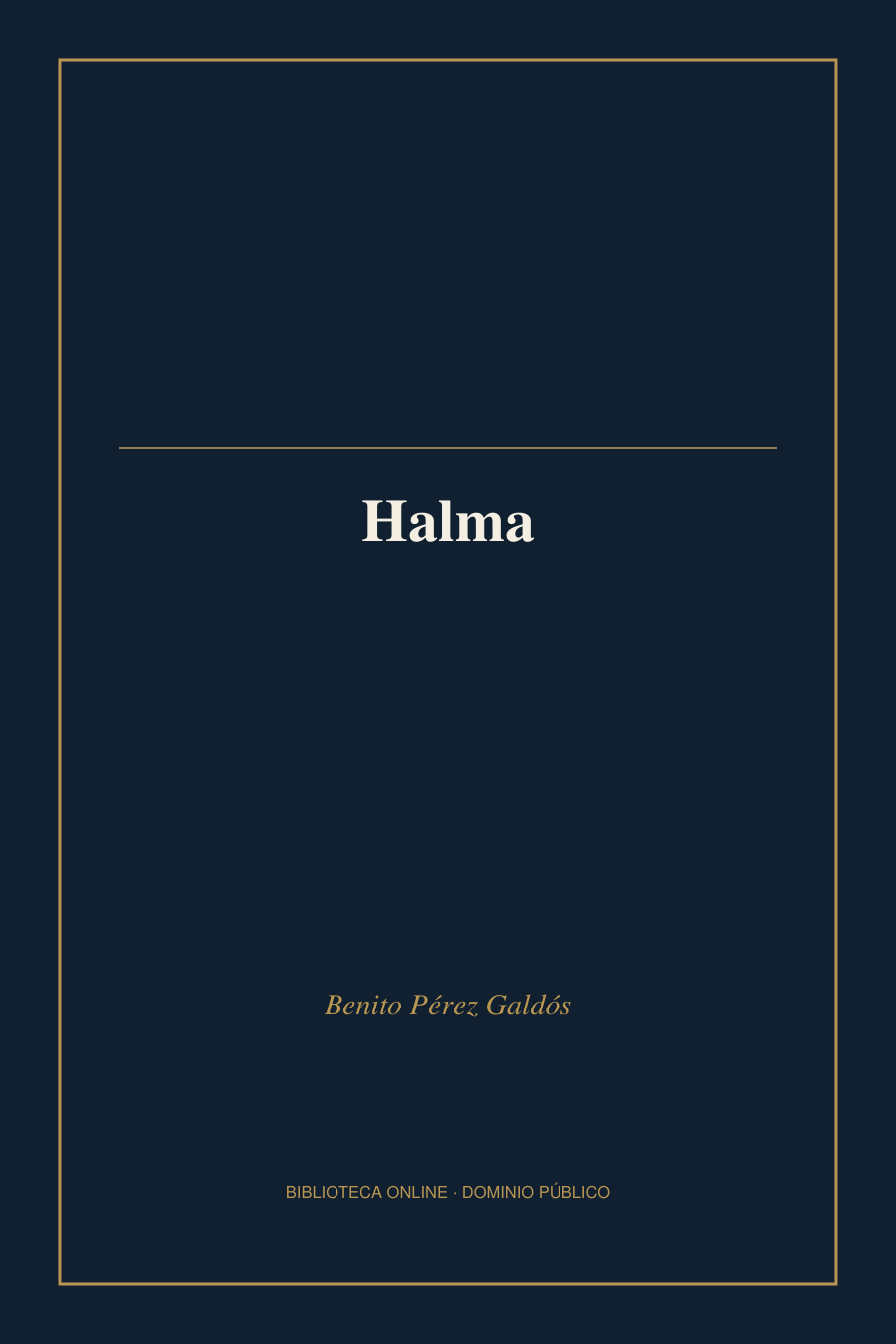 Tapa de «Halma»
