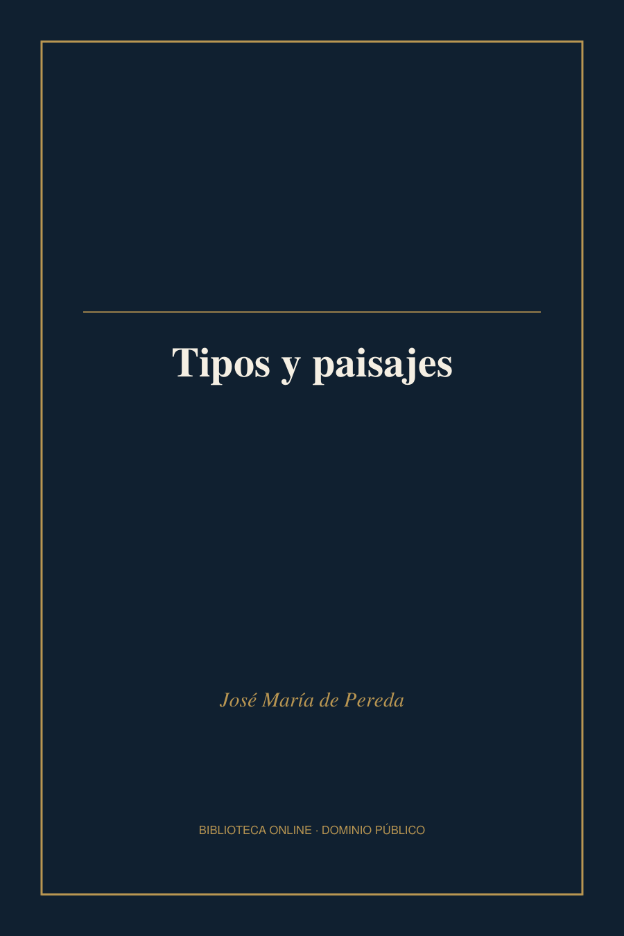 Tapa de «Tipos y paisajes»