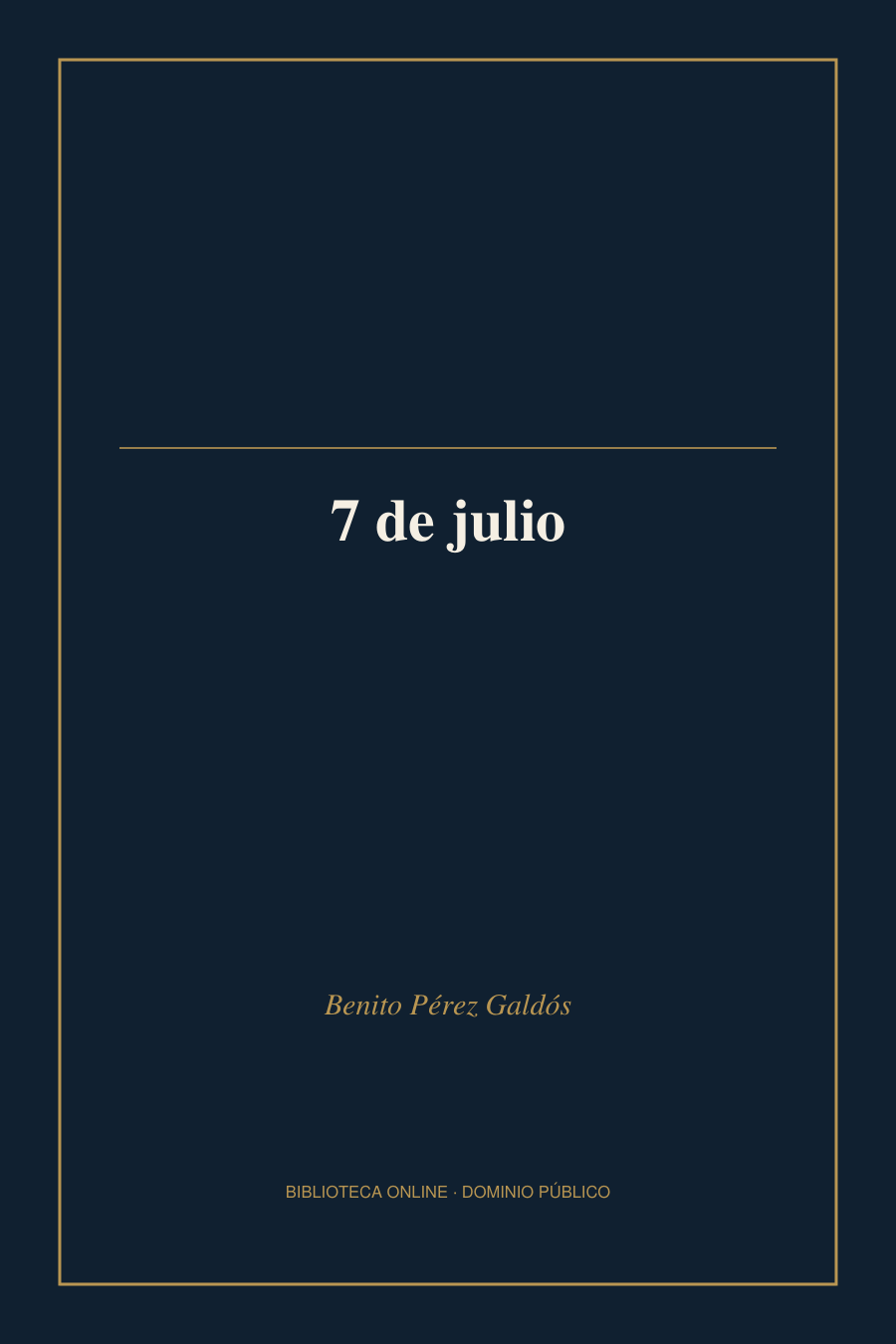 Tapa de «7 de julio»