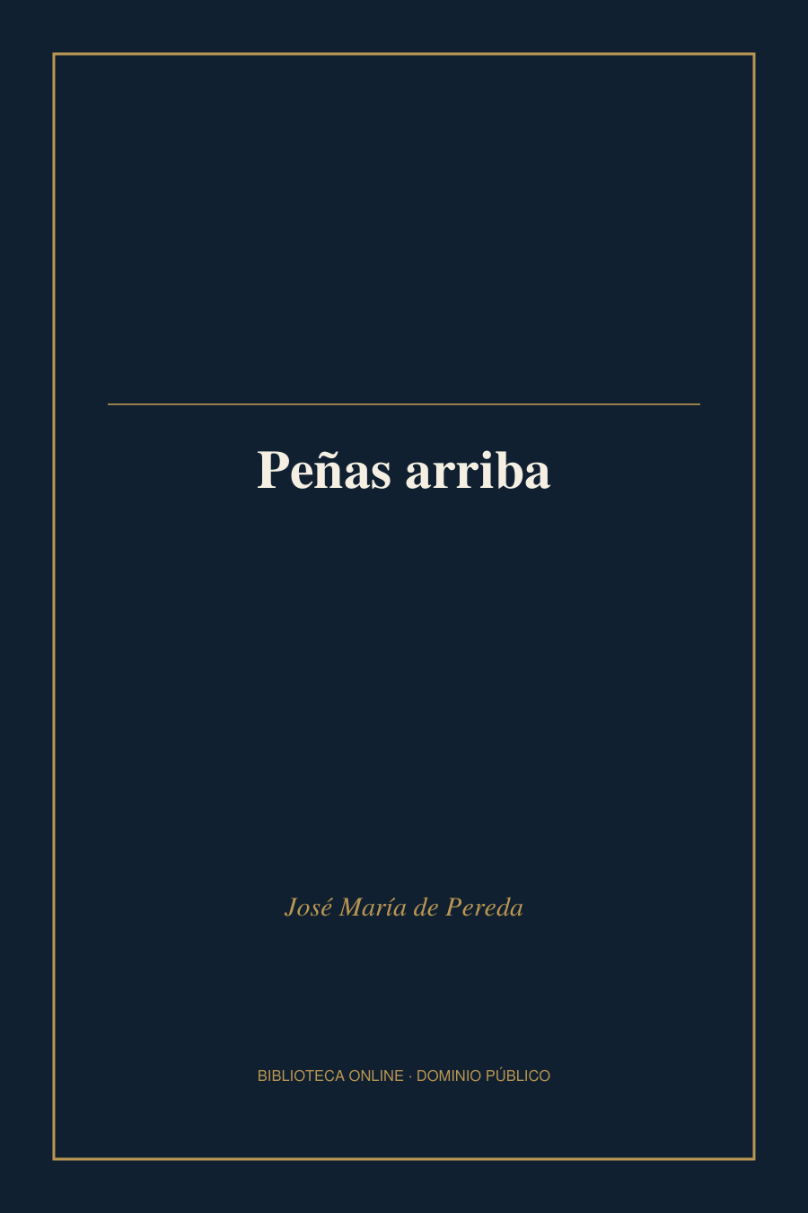 Tapa de «Peñas arriba»