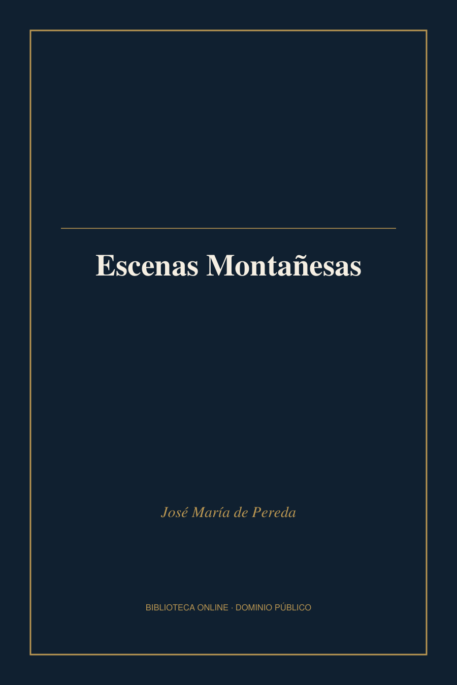 Tapa de «Escenas Montañesas»