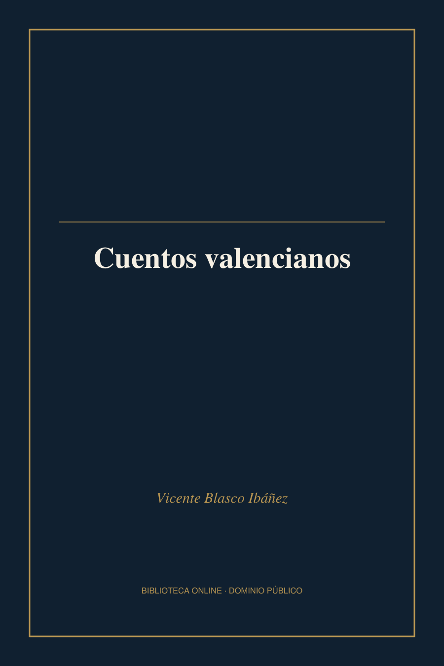 Tapa de «Cuentos valencianos»