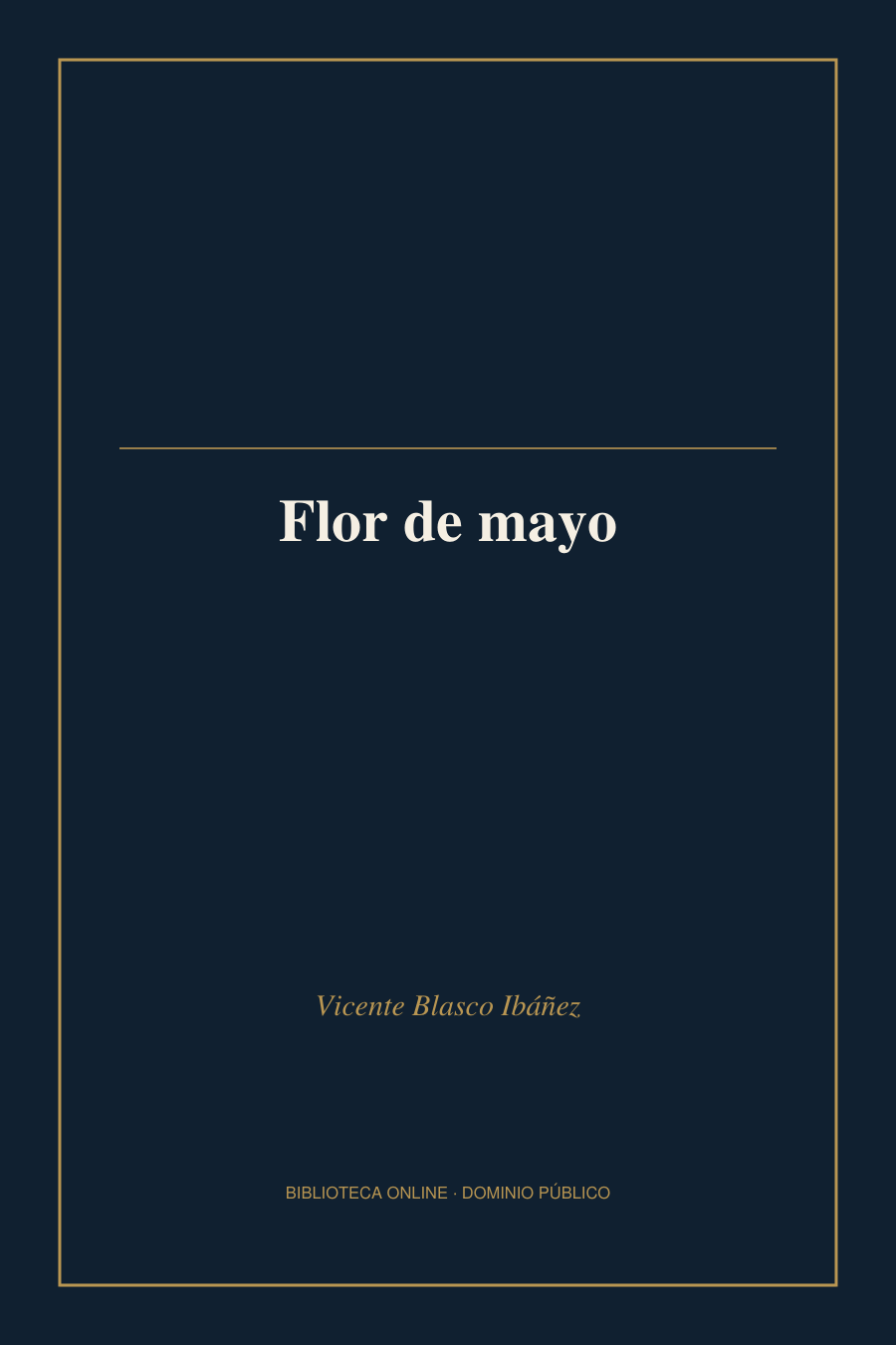 Tapa de «Flor de mayo»