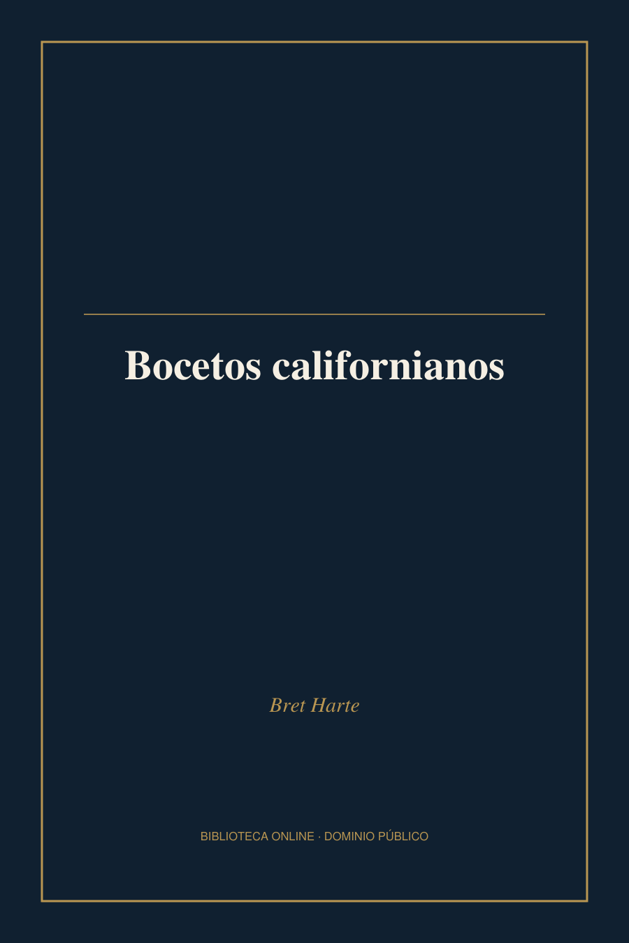 Tapa de «Bocetos californianos»