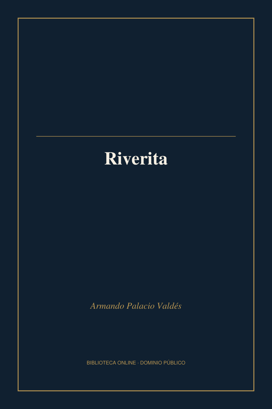 Tapa de «Riverita»