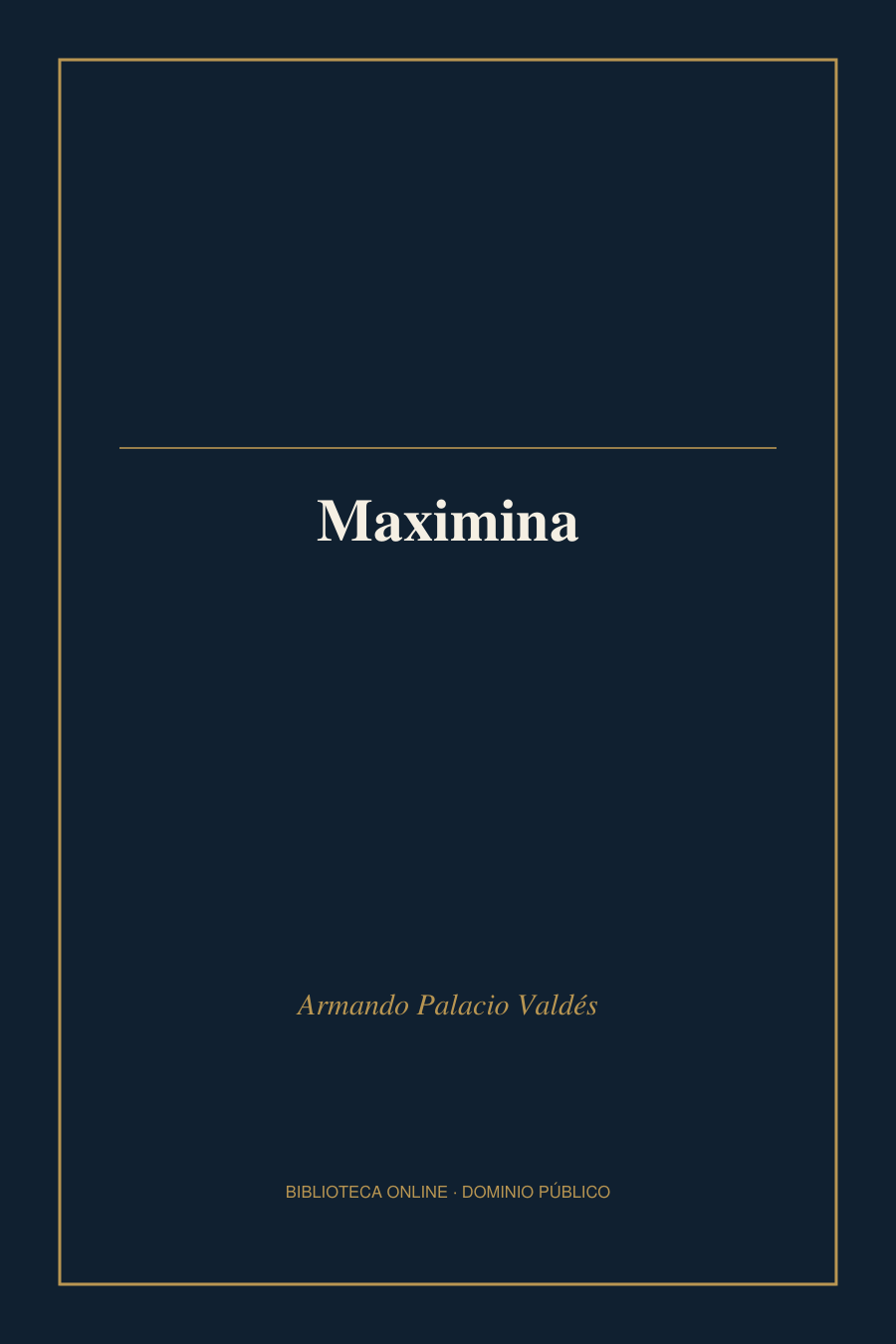 Tapa de «Maximina»