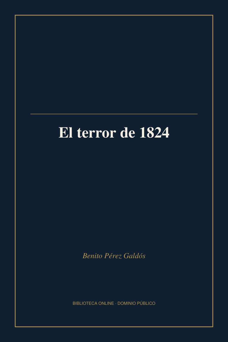 Tapa de «El terror de 1824»