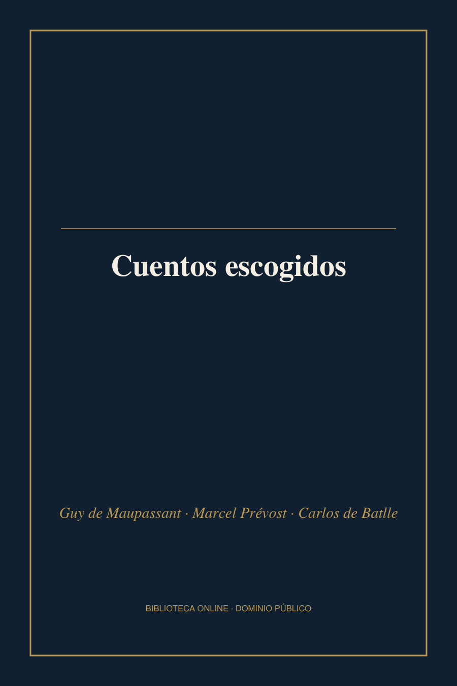 Tapa de «Cuentos escogidos»