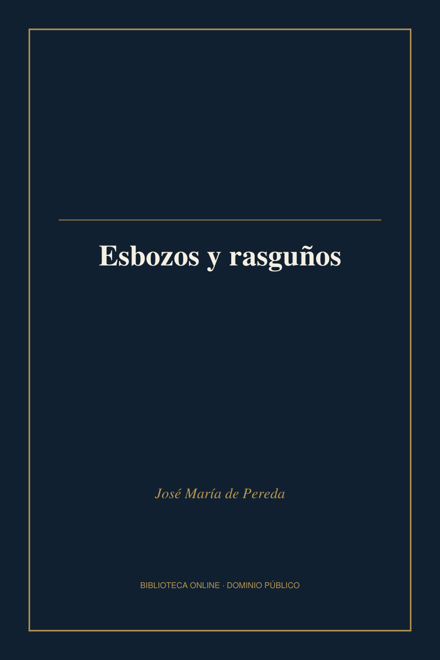 Tapa de «Esbozos y rasguños»