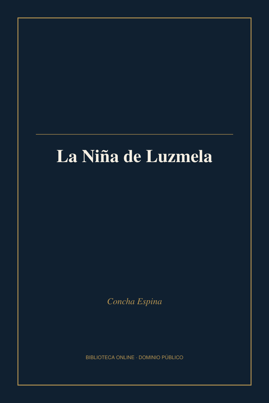 Tapa de «La Niña de Luzmela»