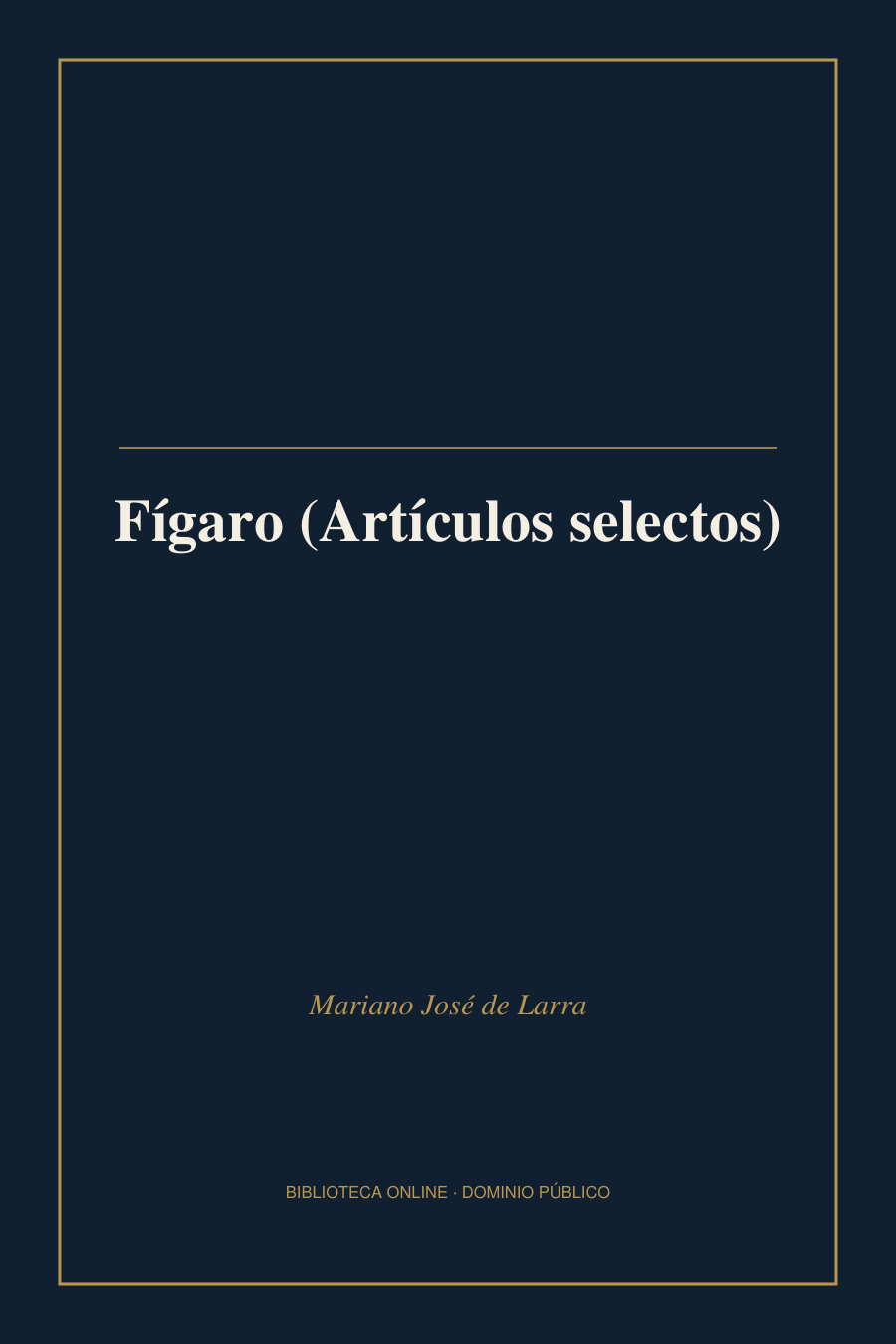 Tapa de «Fígaro (Artículos selectos)»