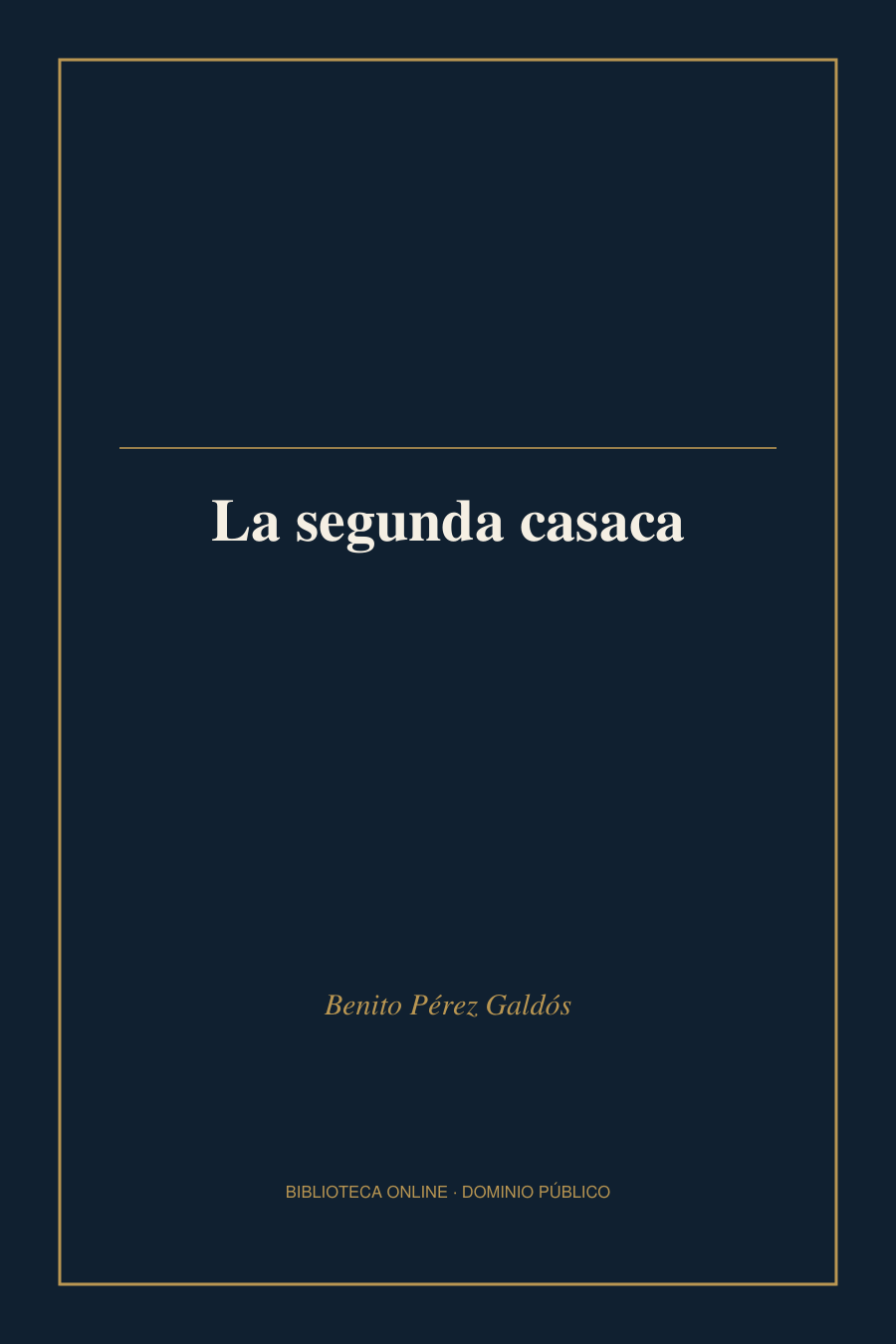 Tapa de «La segunda casaca»