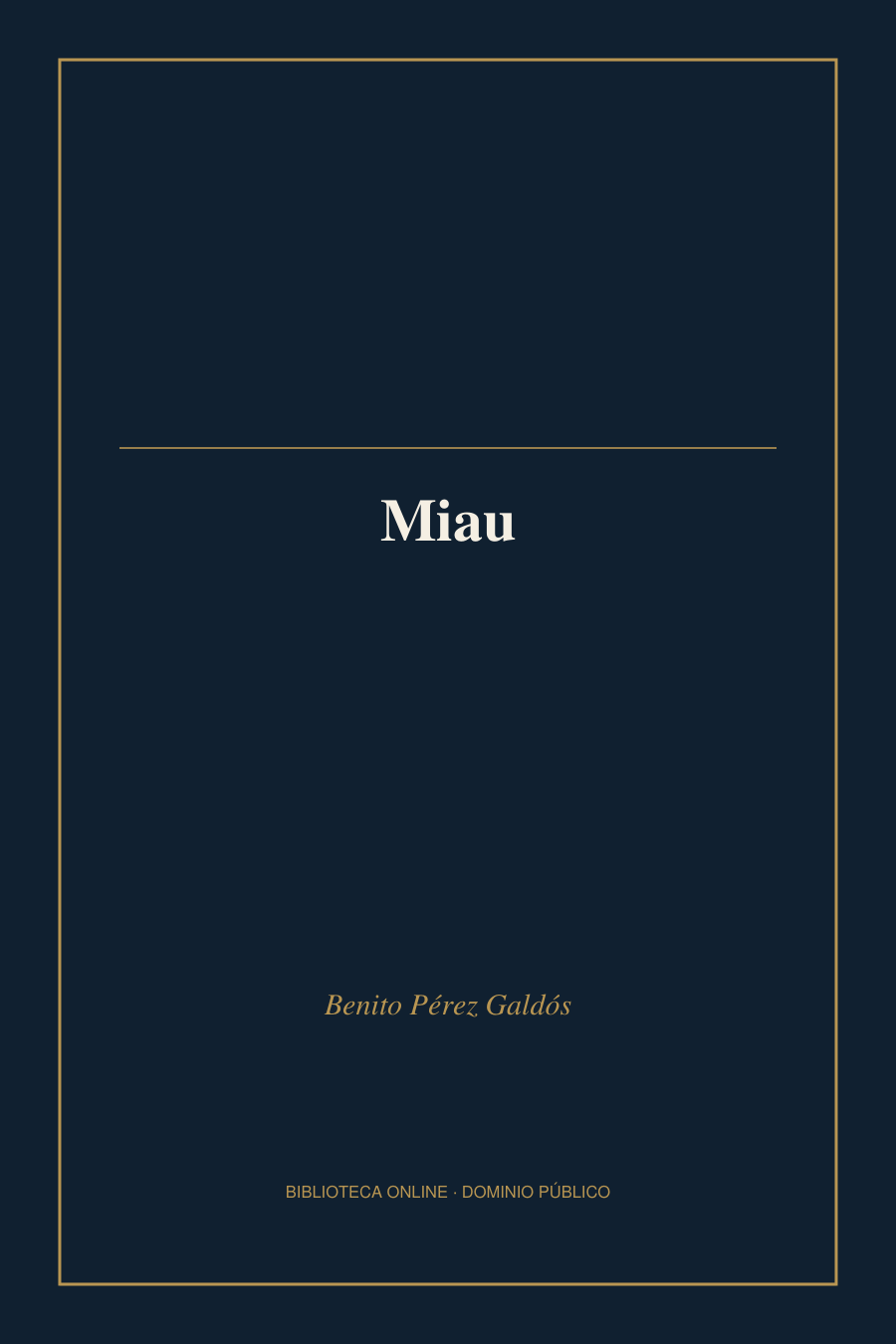 Tapa de «Miau»